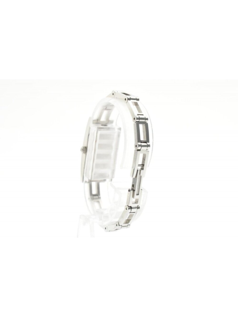 Gucci Watch Quartz Silver Dial Stainless Steel Bracelet Square Case - Picture 9 of 10